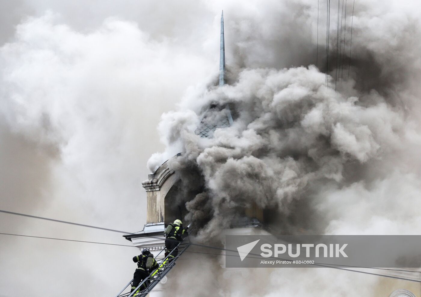 Russia Military Hospital Fire