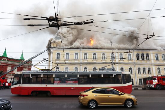 Russia Military Hospital Fire