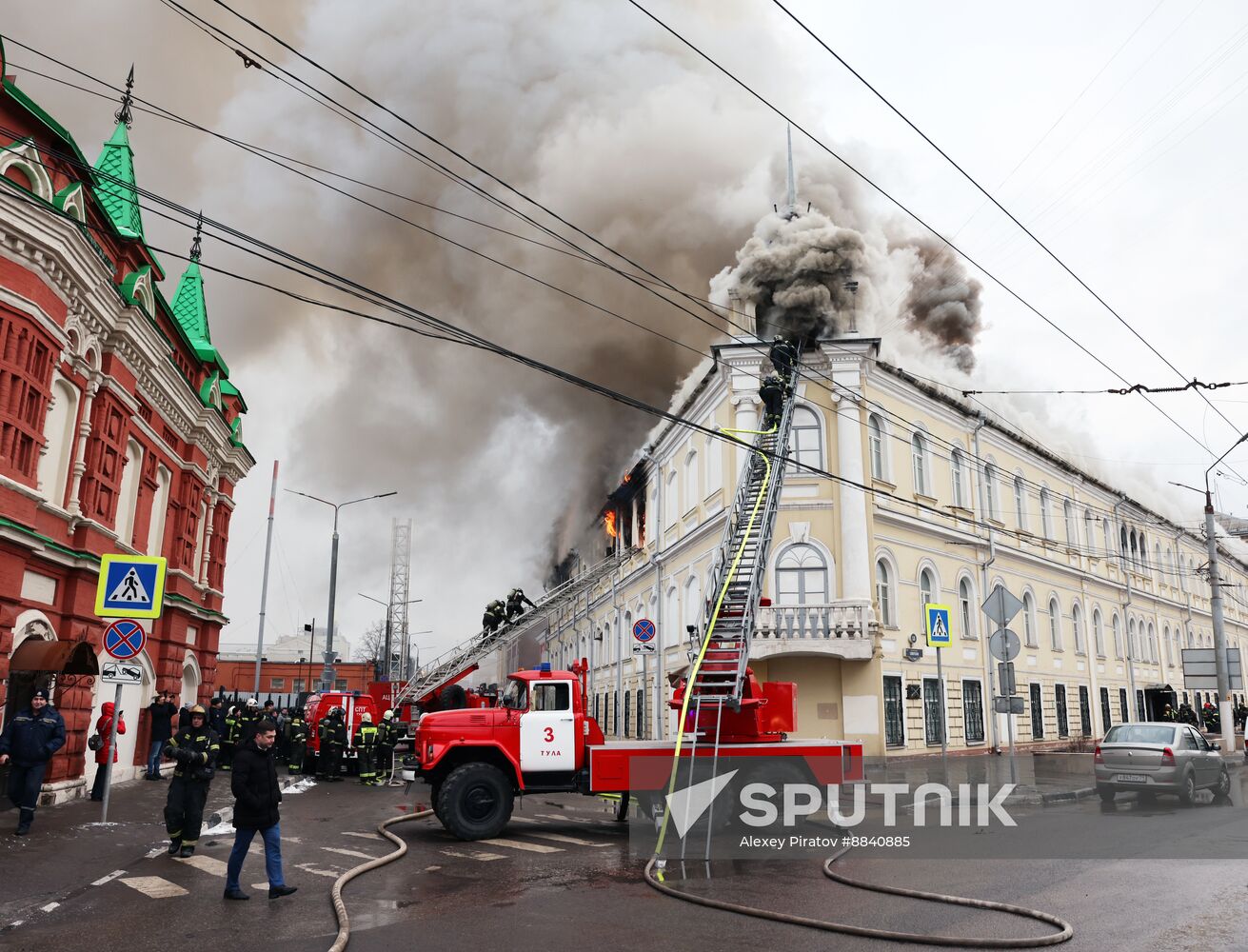 Russia Military Hospital Fire