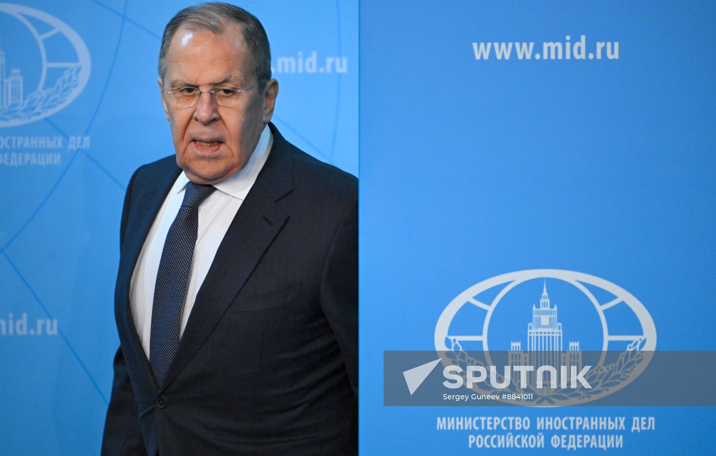 Russia Foreign Minister News Conference