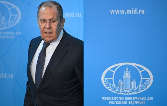 Russia Foreign Minister News Conference