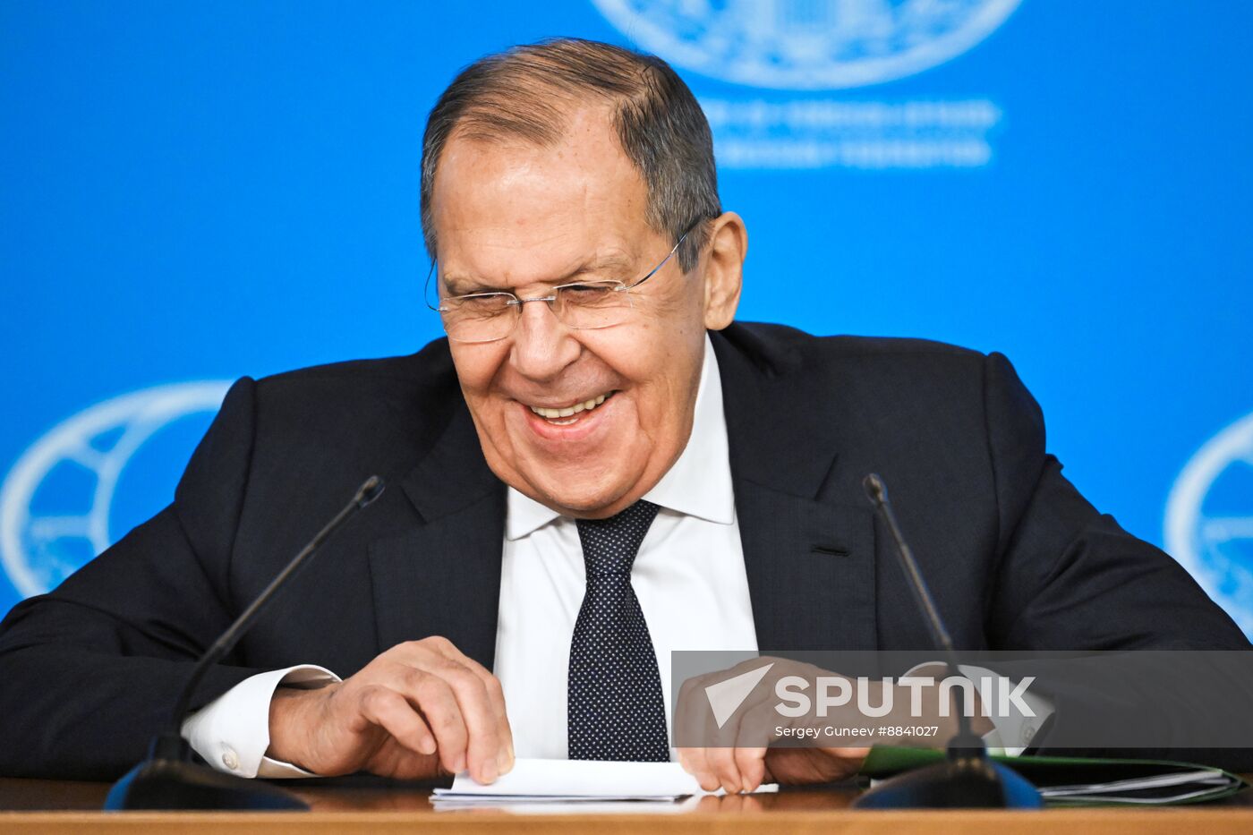 Russia Foreign Minister News Conference