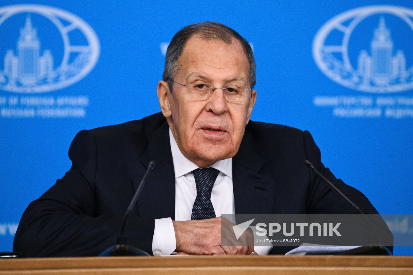 Russia Foreign Minister News Conference