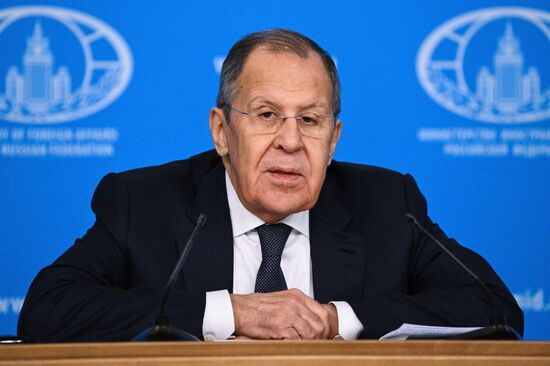 Russia Foreign Minister News Conference