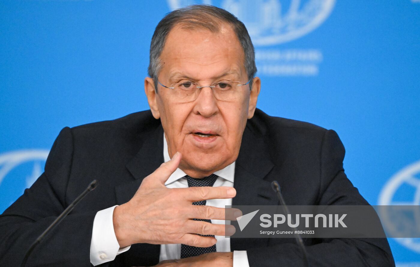 Russia Foreign Minister News Conference