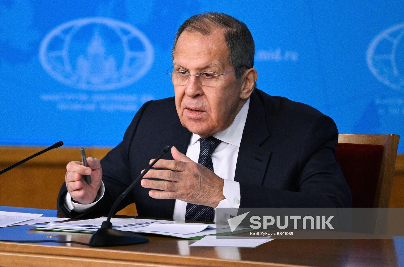 Russia Foreign Minister News Conference