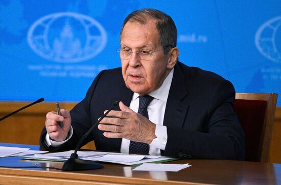 Russia Foreign Minister News Conference