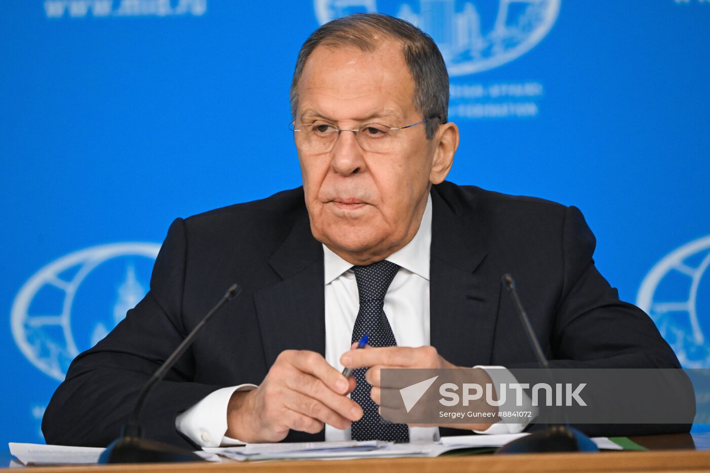 Russia Foreign Minister News Conference