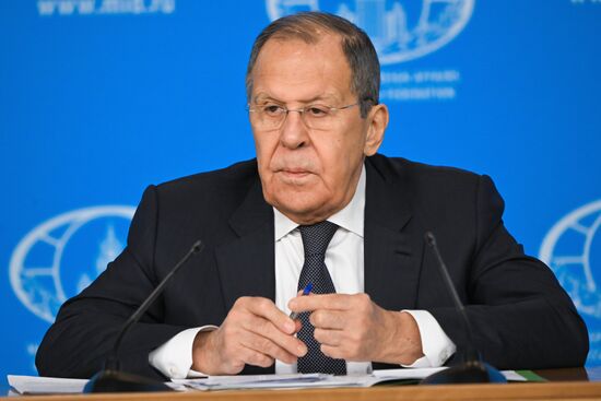 Russia Foreign Minister News Conference