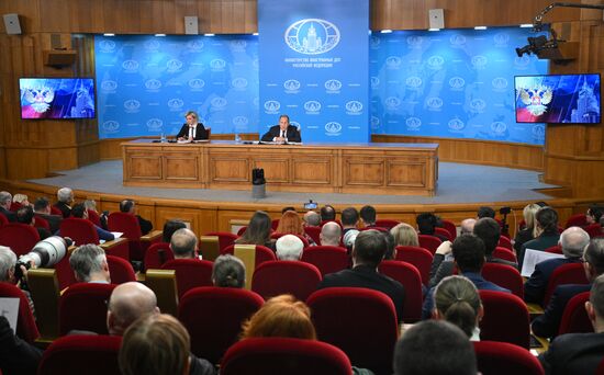 Russia Foreign Minister News Conference