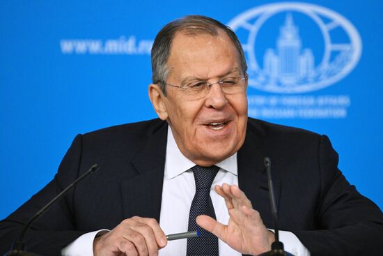 Russia Foreign Minister News Conference