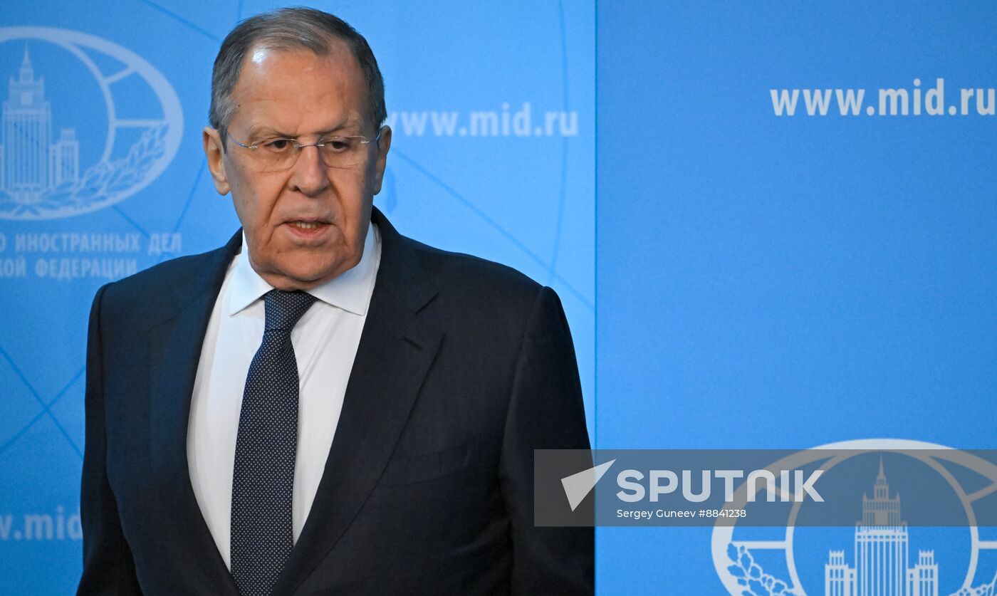 Russia Foreign Minister News Conference