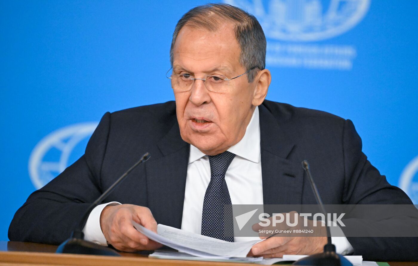 Russia Foreign Minister News Conference
