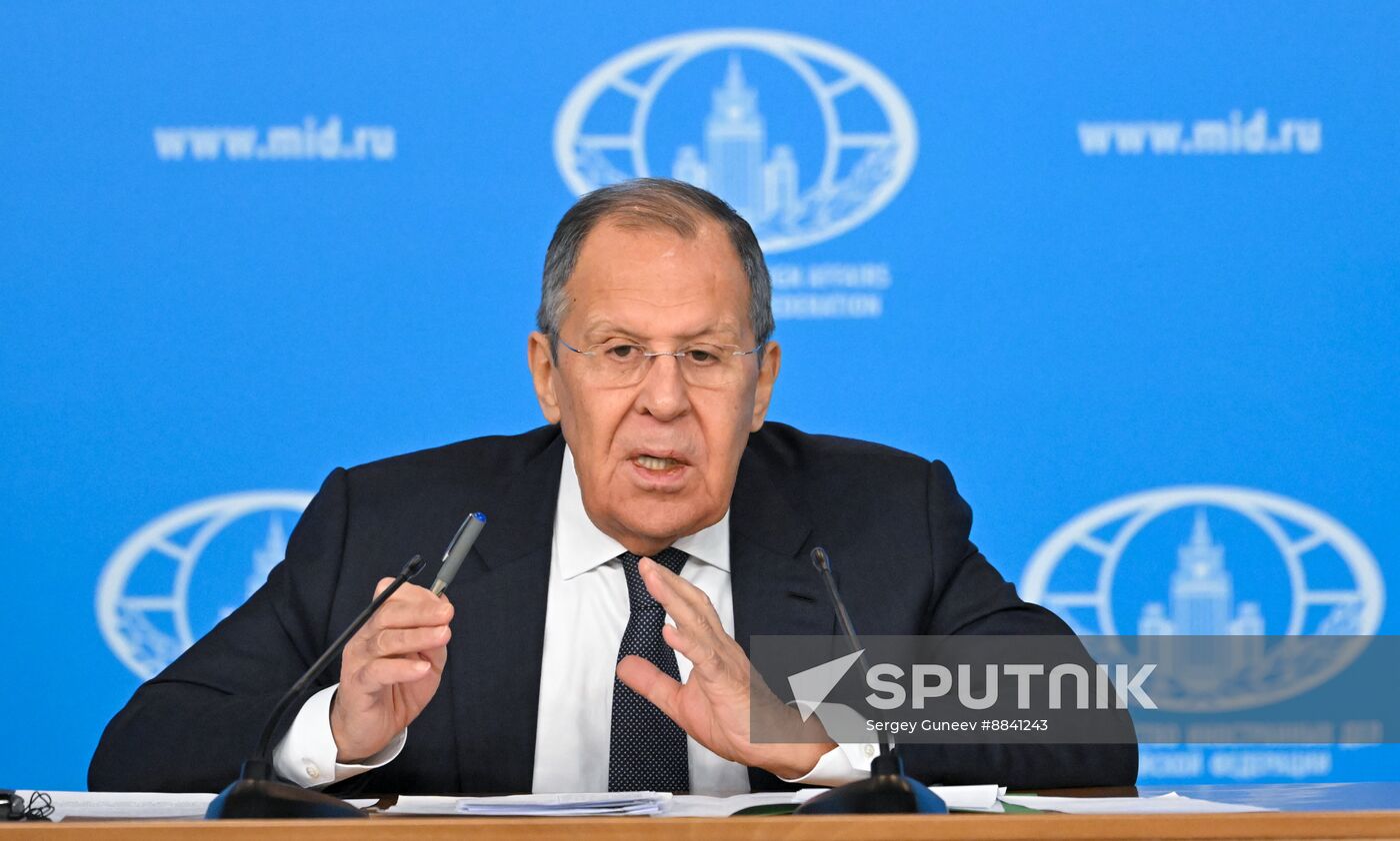 Russia Foreign Minister News Conference