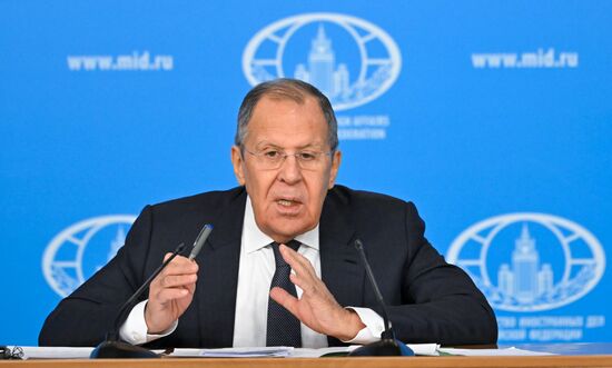 Russia Foreign Minister News Conference