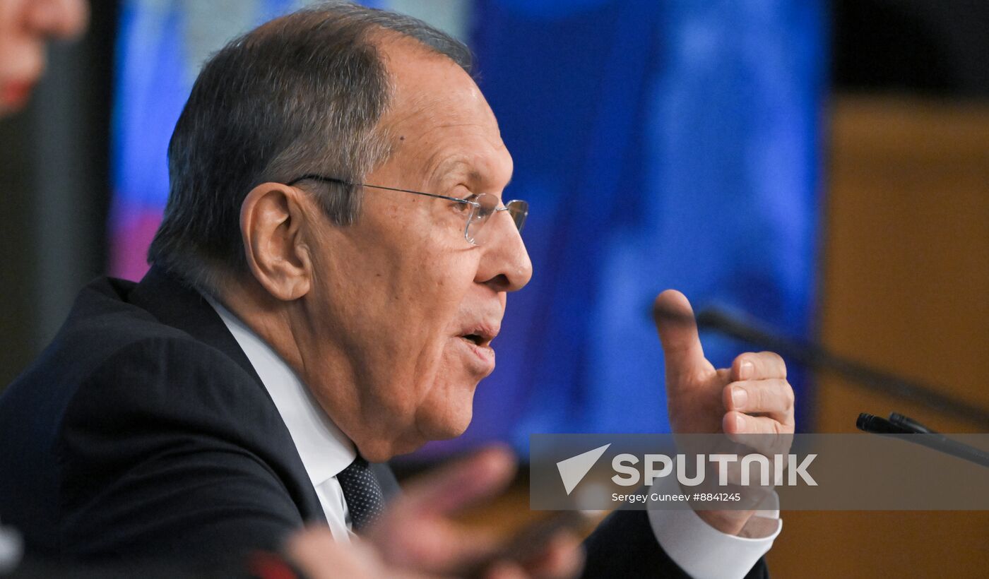Russia Foreign Minister News Conference