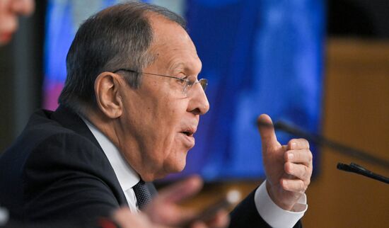 Russia Foreign Minister News Conference