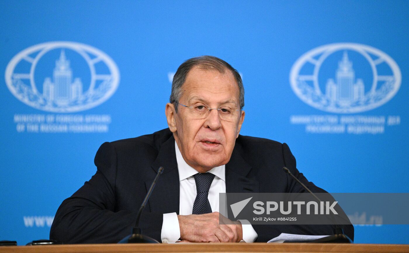 Russia Foreign Minister News Conference