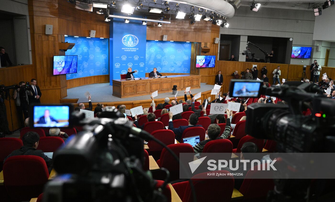 Russia Foreign Minister News Conference