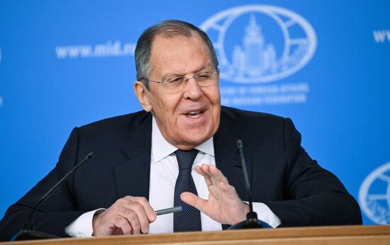 Russia Foreign Minister News Conference