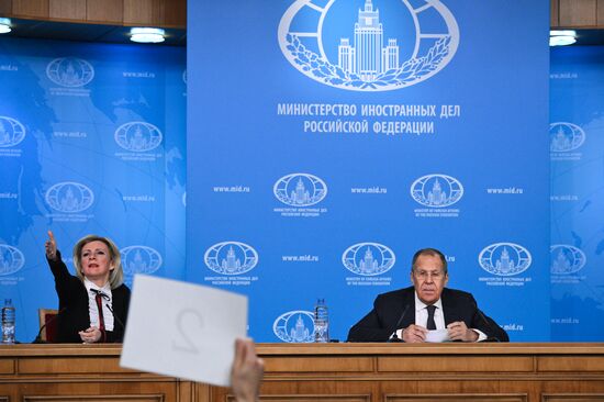 Russia Foreign Minister News Conference