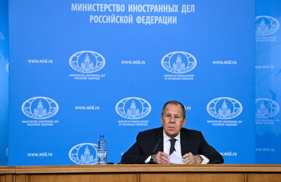 Russia Foreign Minister News Conference