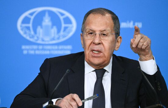 Russia Foreign Minister News Conference