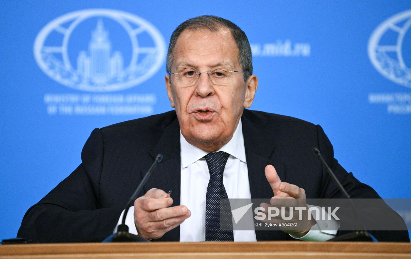 Russia Foreign Minister News Conference