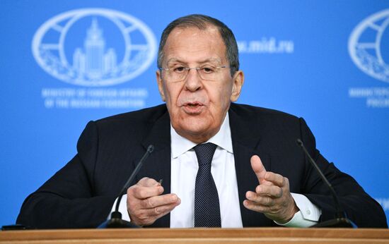 Russia Foreign Minister News Conference