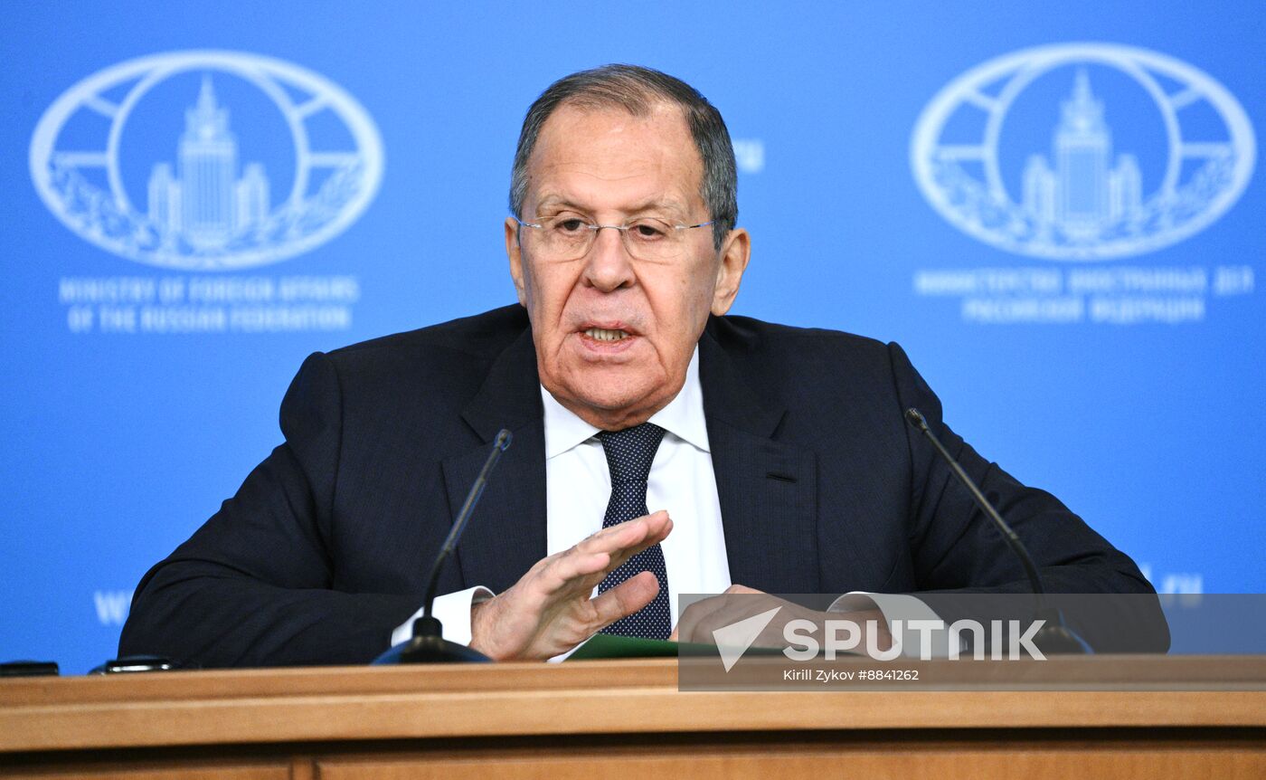 Russia Foreign Minister News Conference