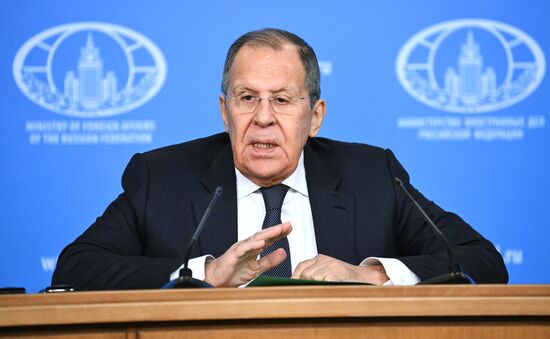 Russia Foreign Minister News Conference