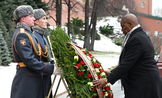 Russia CAR Wreath Laying