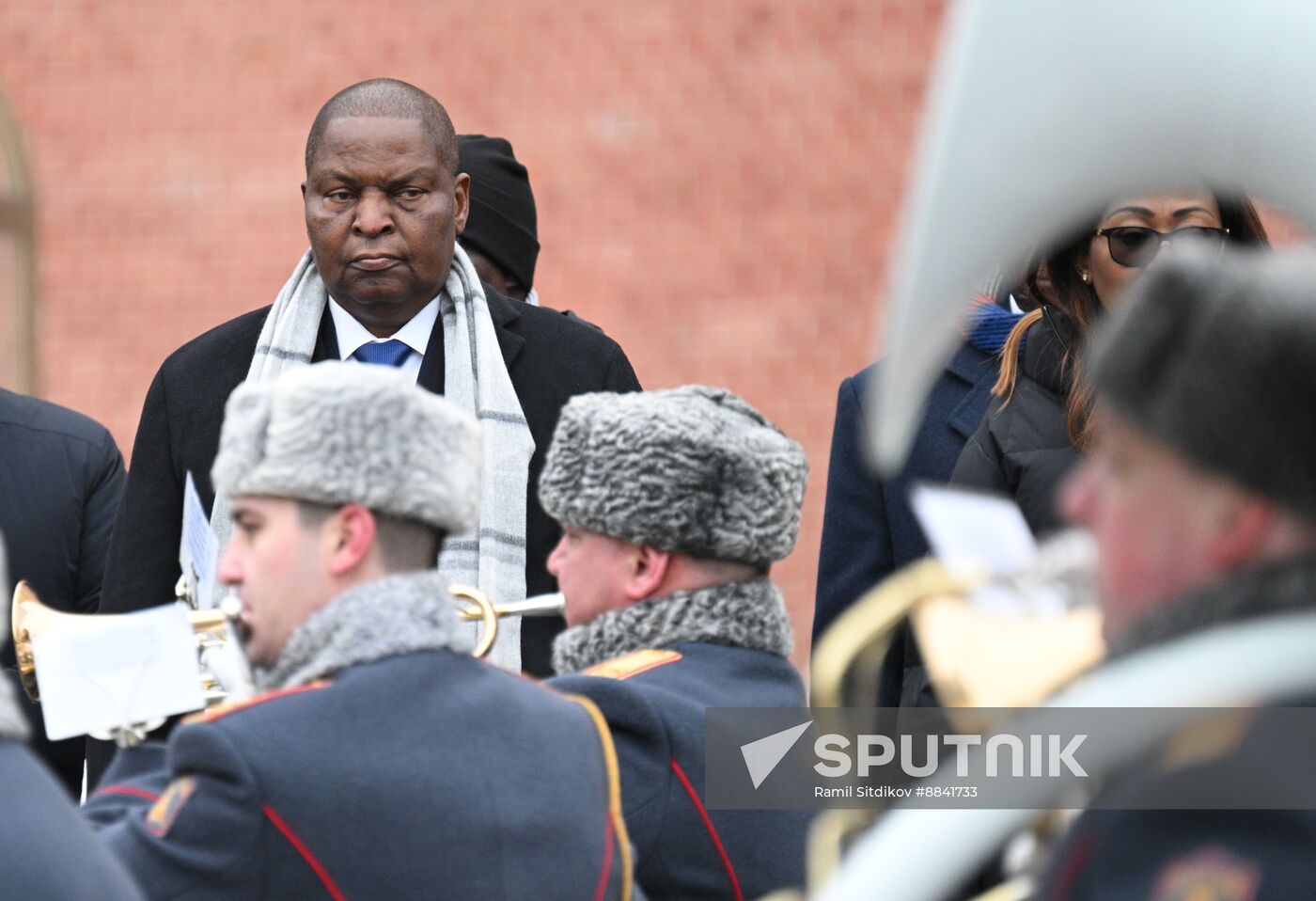 Russia CAR Wreath Laying