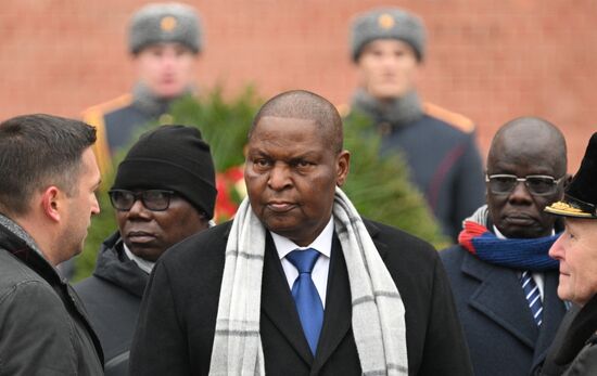 Russia CAR Wreath Laying