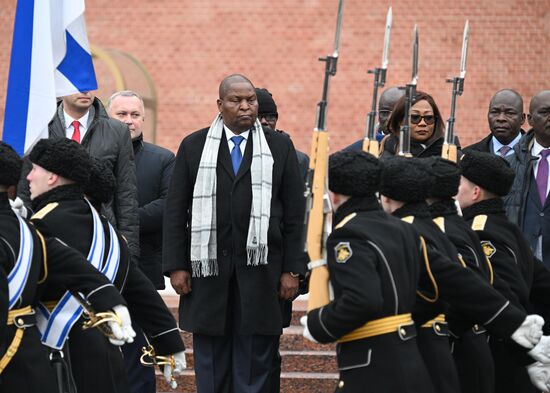 Russia CAR Wreath Laying