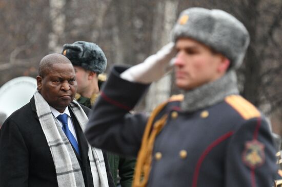 Russia CAR Wreath Laying