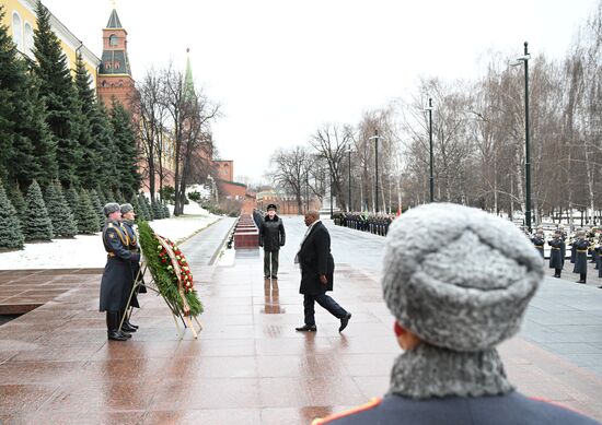 Russia CAR Wreath Laying