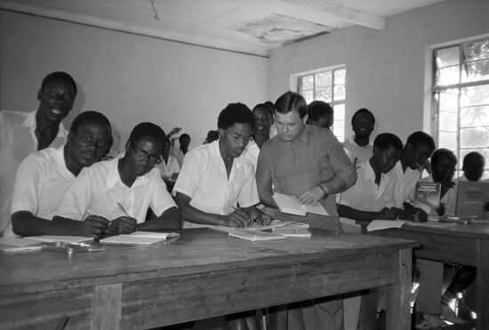 Soviet mathematics teacher in Tanzania