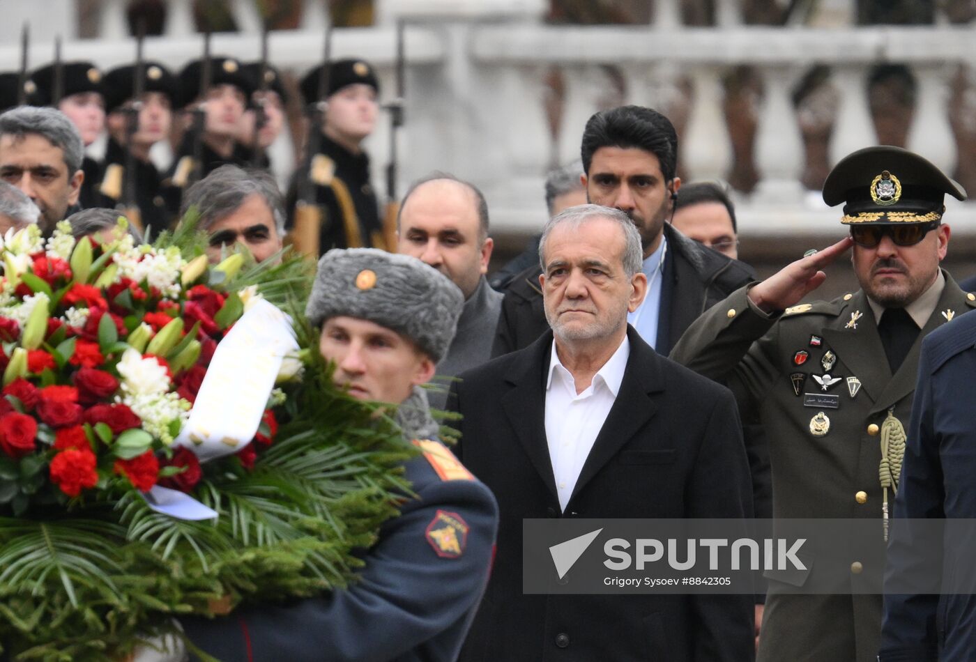 Russia Iran Wreath Laying