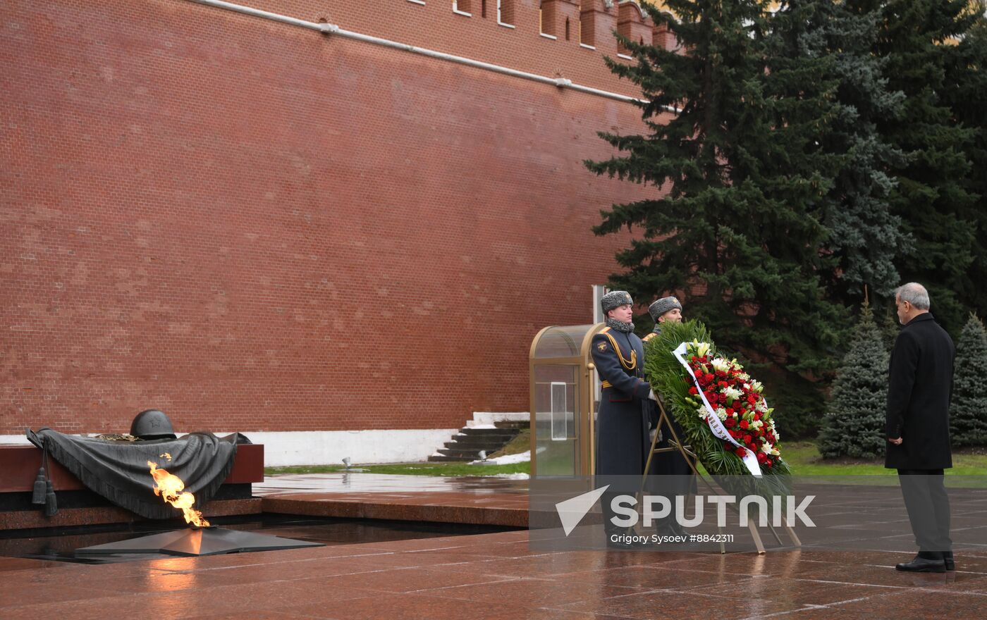 Russia Iran Wreath Laying