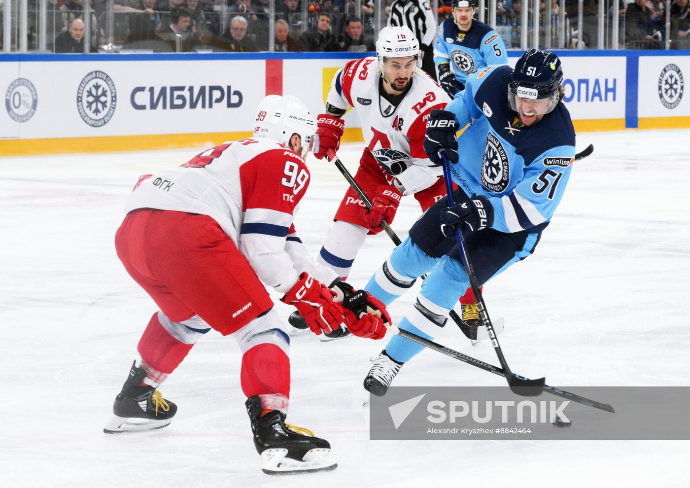 Russia Ice Hockey Kontinental League Sibir - Lokomotiv