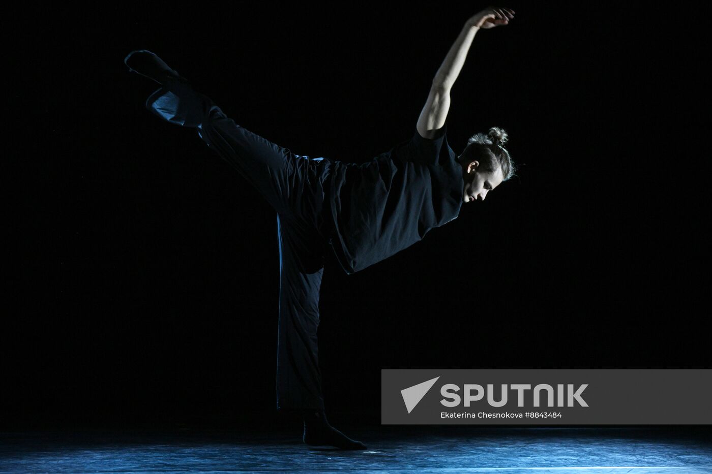 Russia Ballet Modern Choreography Rehearsal