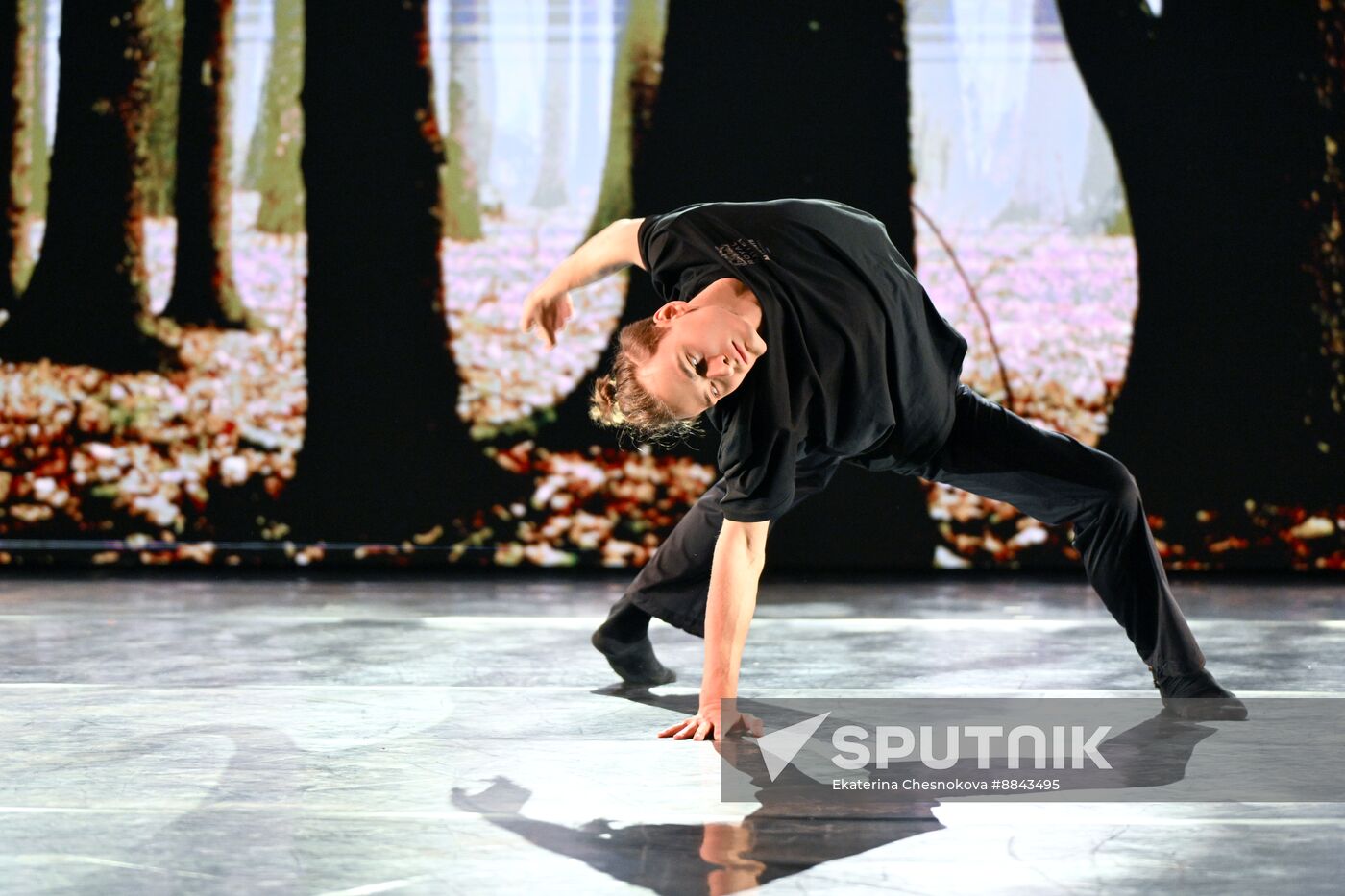 Russia Ballet Modern Choreography Rehearsal