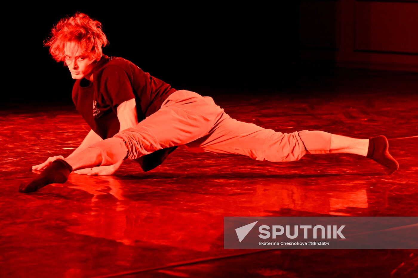 Russia Ballet Modern Choreography Rehearsal