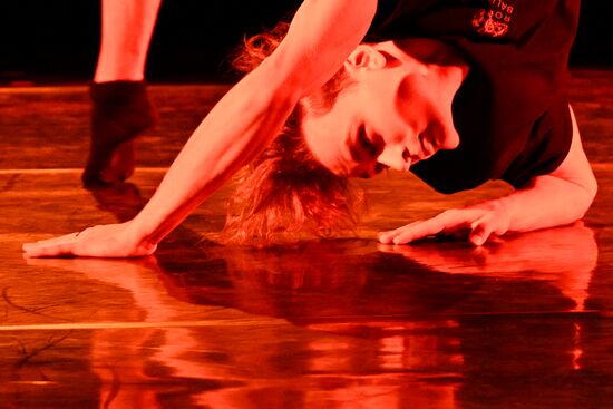 Russia Ballet Modern Choreography Rehearsal