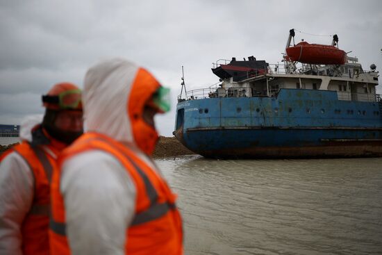 Russia Tankers Crash Aftermath