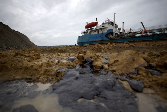 Russia Tankers Crash Aftermath