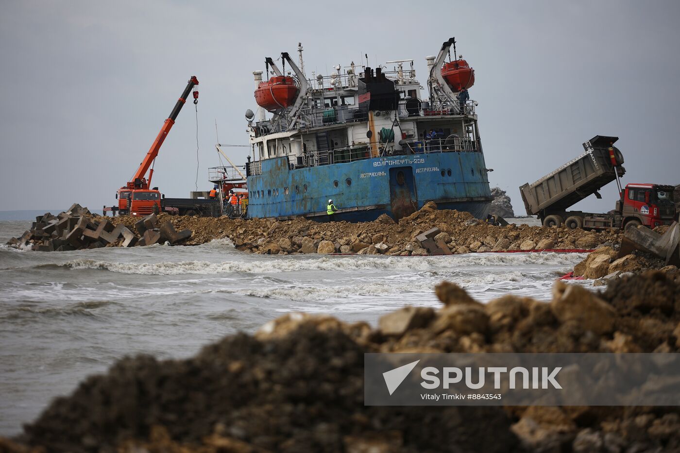 Russia Tankers Crash Aftermath