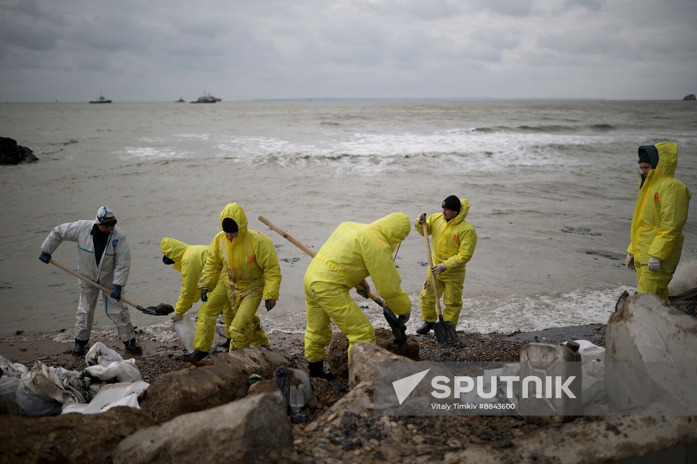 Russia Tankers Crash Aftermath