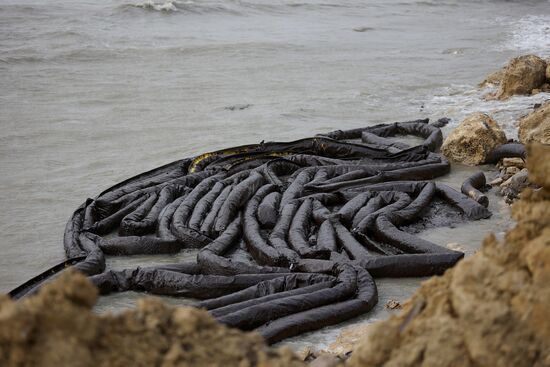 Russia Tankers Crash Aftermath